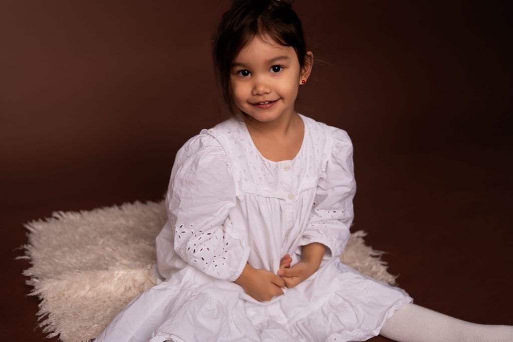 séance photo robe blanche